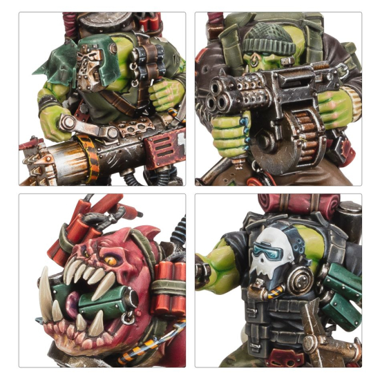 Warhammer 40k Orks Kommandos – Zestaw 12 modeli + Bomb Squig (Games Workshop)